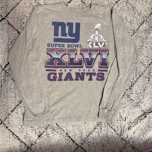 2012 New York Giants Super Bowl long sleeve tee